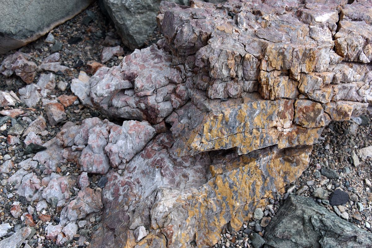 13B Colourful Rocks In The Rock Filled Valley Leading To Elephants Head Near Union Glacier Camp Antarctica